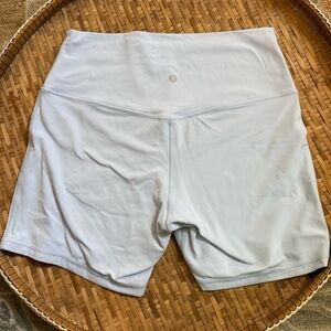 Lululemon light blue align bike shorts size 12
